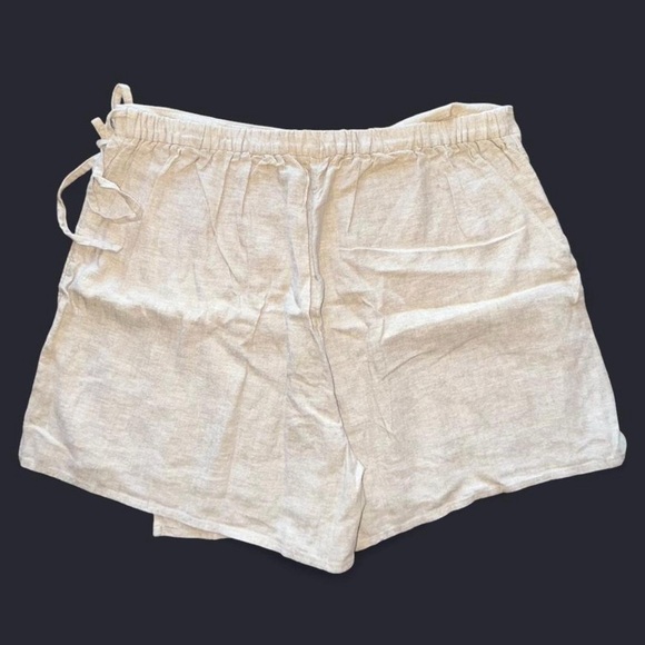 Women's Wrap Linen Skort - Picture 2 of 4